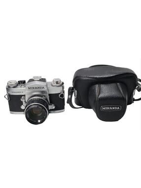 Vintage Miranda Sensorex II 35mm Film SLR Camera With Cover TESTED READ DESCRIPT